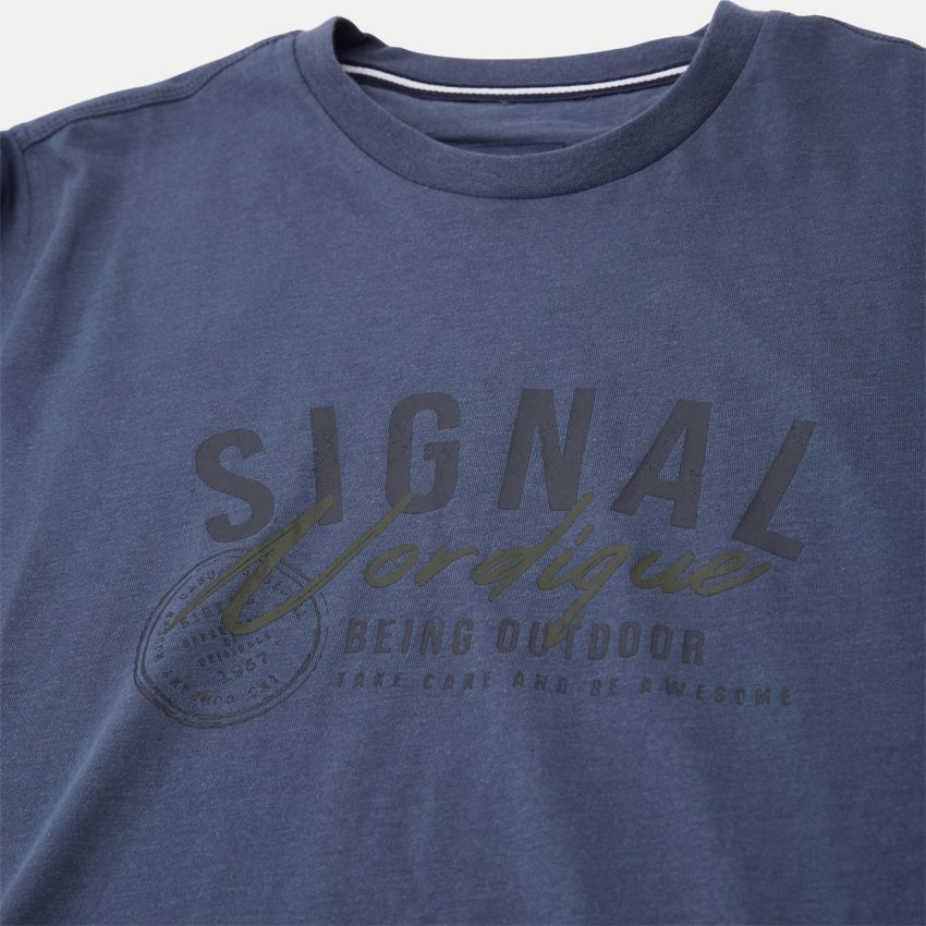 Signal T-shirts KELLER  LOGO DENIM MELANGE